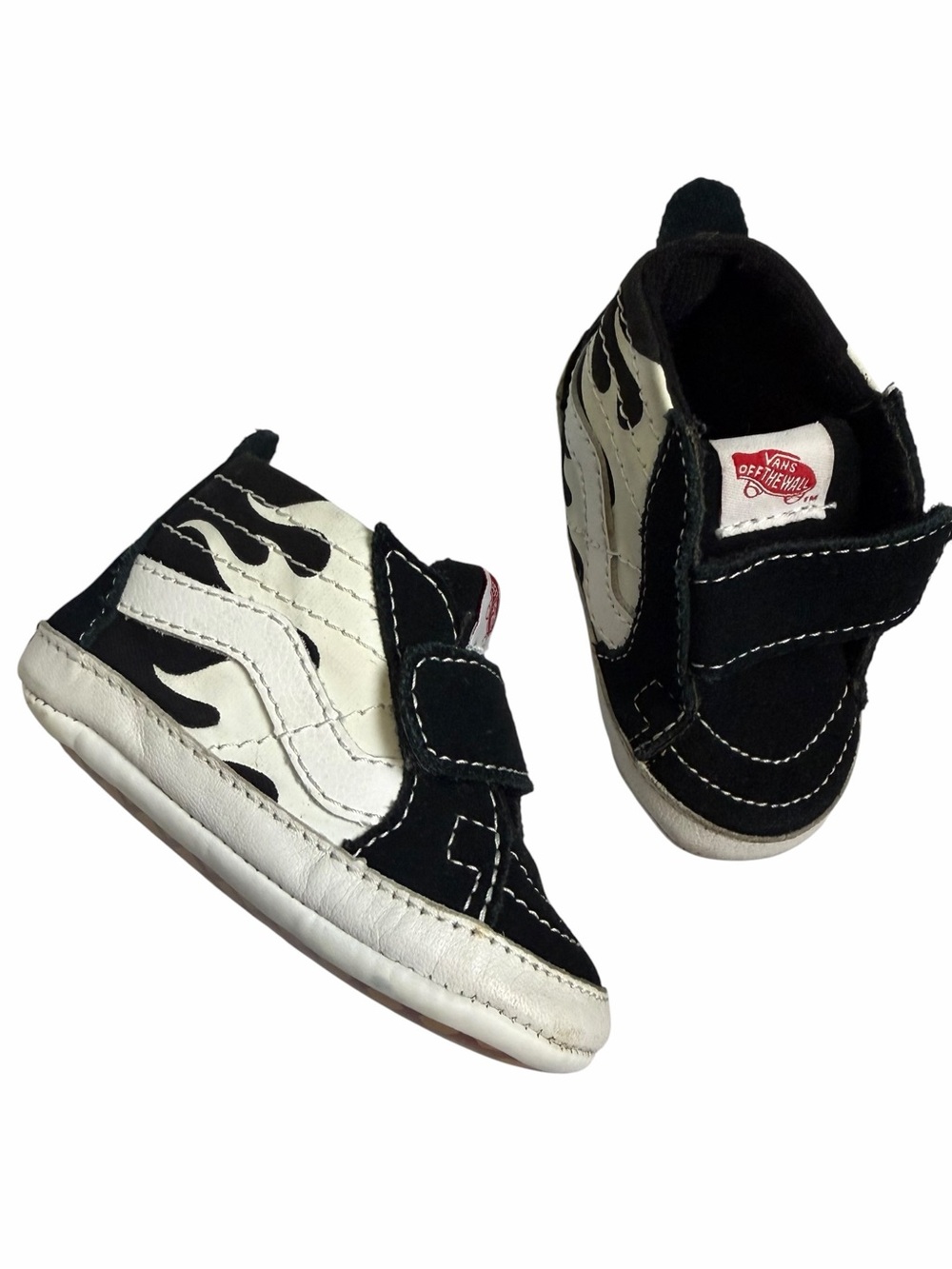 Vans infant crib shoes soft bottom Velcro size 3